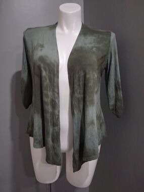 Open-Front Women’s Cardigan in Olive Green